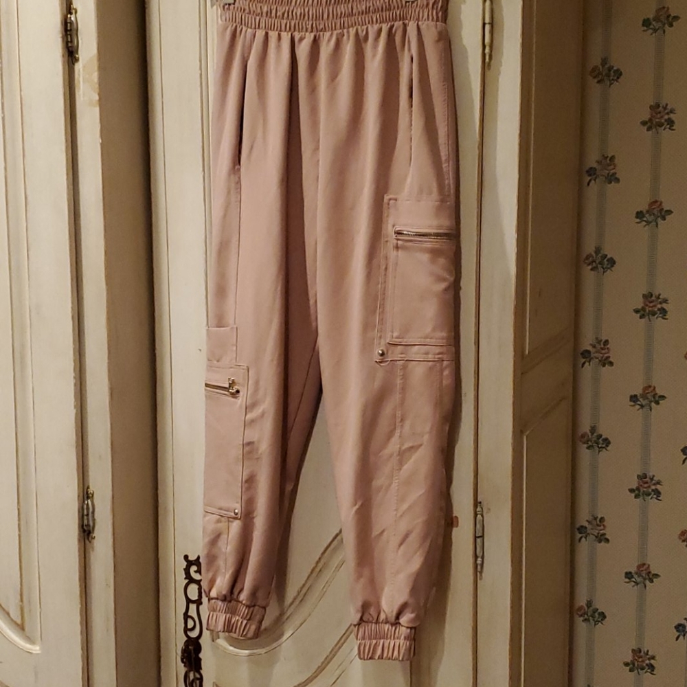 Zara pant fashion peach lovely elastic